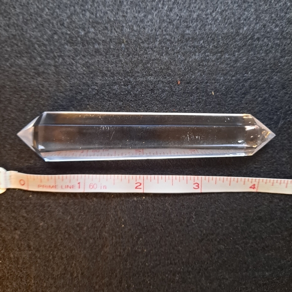 Double-Terminated Clear Quartz Crystal Wand - Picture 5 of 5
